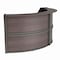 Linea Italia Curved Reception Desk with Counter, 2 Units, 124 inW x 49 inD, Mocha ZUT296 - alternate 3
